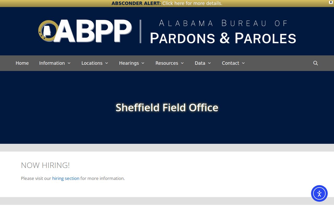 Sheffield criminal records probation and parole field office